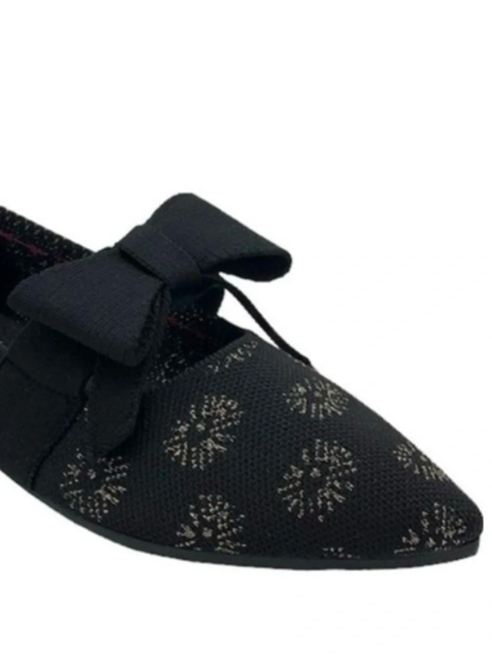 Sketchers Cleo Black Bow Ballet Flats 7 NWOT Tried On